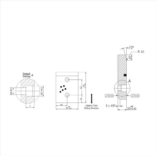 GRAFİTLİ SÜRTÜNME PLAKASI - DELTA D80.01